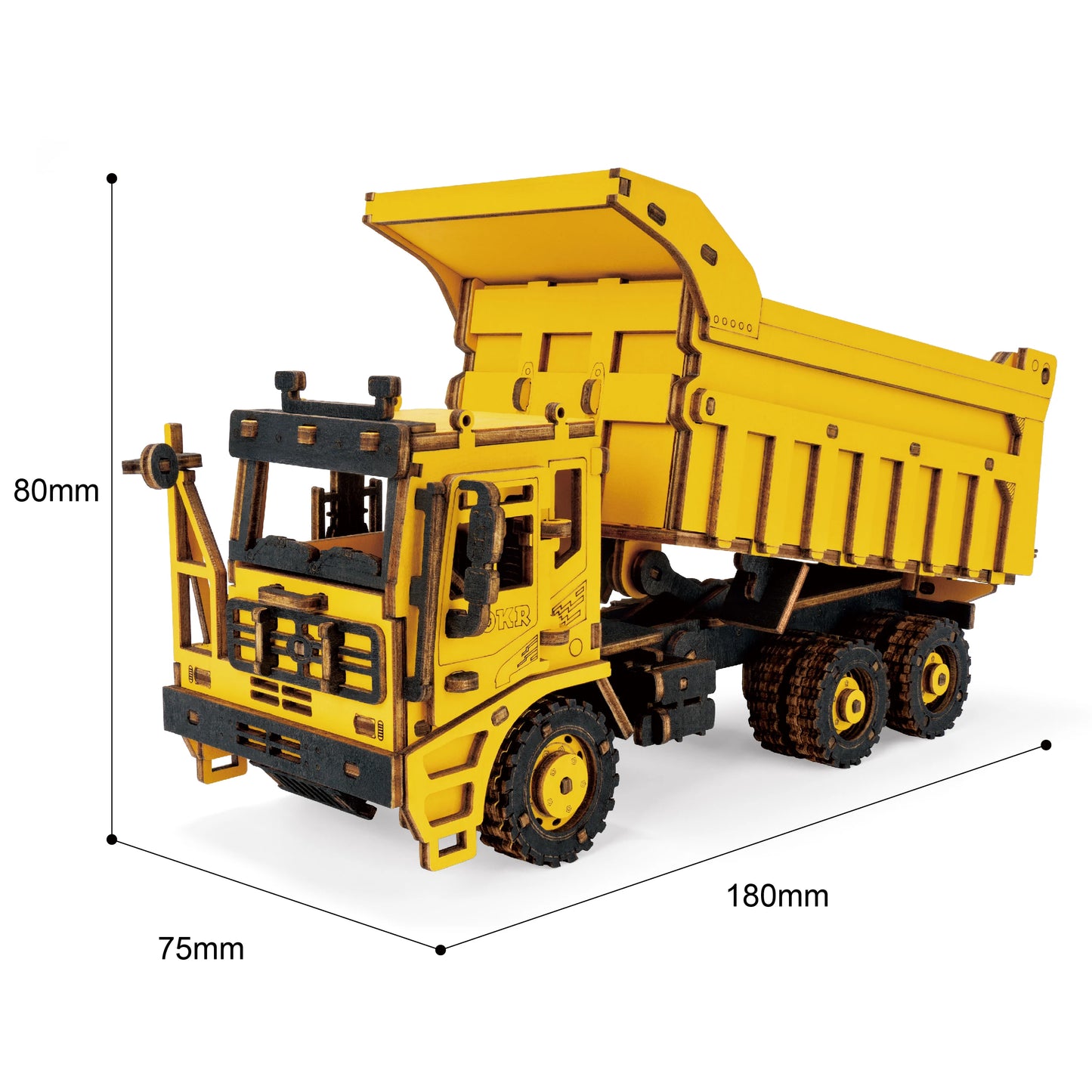 Rokr Construction Vehicles Truck Toys Set 3D Wooden Puzzles for Boys Toddlers Birthday