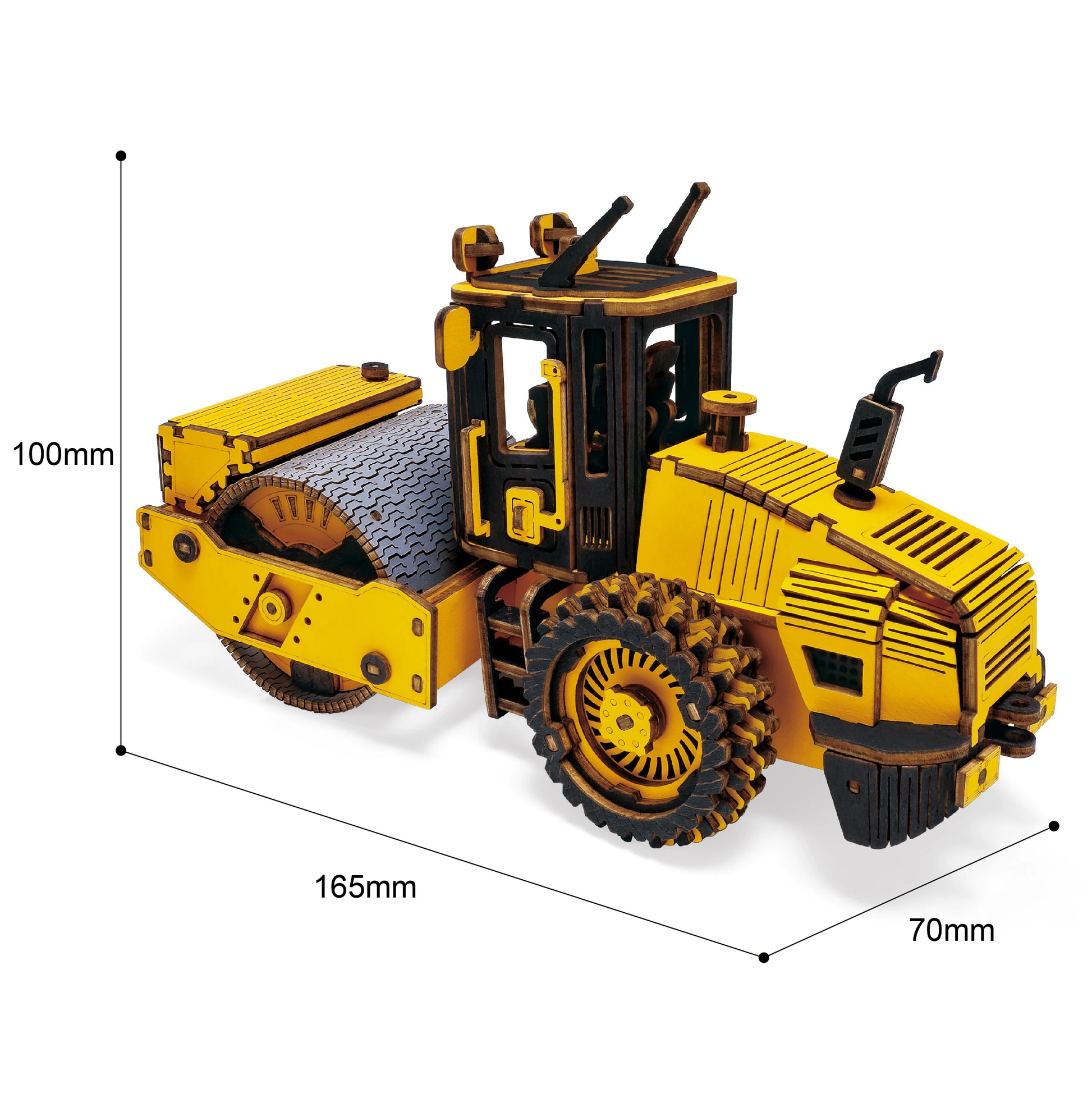 Rokr Construction Vehicles Truck Toys Set 3D Wooden Puzzles for Boys Toddlers Birthday