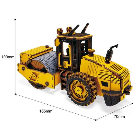 Rokr Construction Vehicles Truck Toys Set 3D Wooden Puzzles for Boys Toddlers Birthday